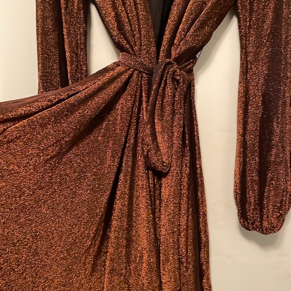 Rust sparkly mini dress - Picture 4 of 4